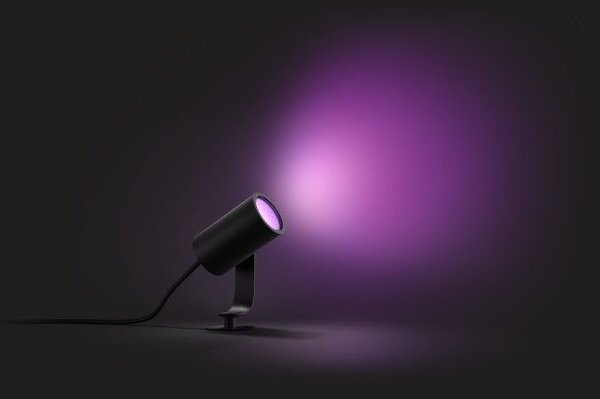 17428/30/P7 Hue WACA Lily venkovní spotové LED svítidlo 8W 650lm 2200-6500K IP65 RGB černá +adaptér