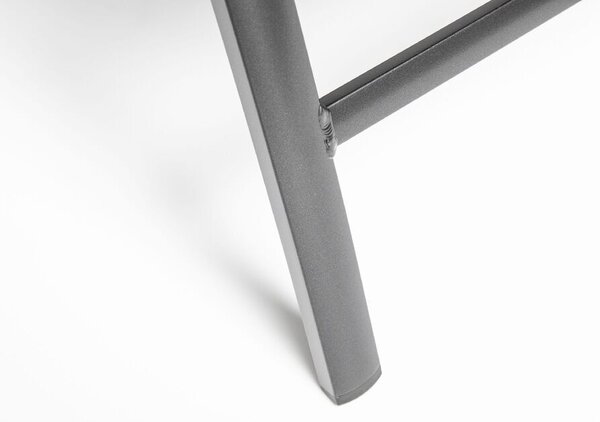 KETTLER MEMPHIS TEAK polohovací, hliníkové křeslo s teakovými područkami - antracit / bronzová