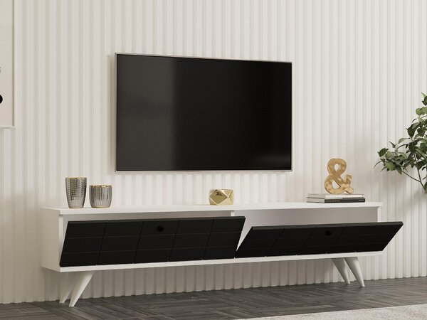 TV stolek/skříňka Butepe (antracit + bílá). Akce -28%