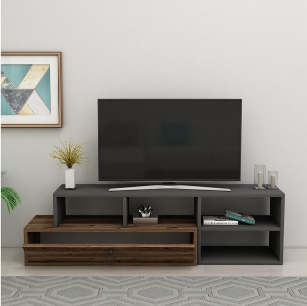 TV stolek/skříňka Nululo (ořech světlý + antracit)