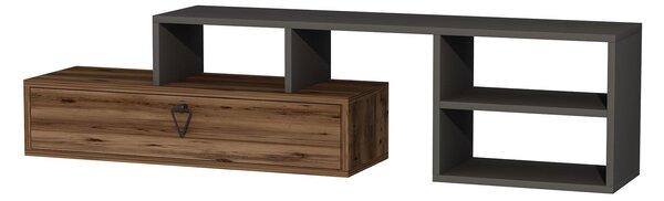 TV stolek/skříňka Nululo (ořech světlý + antracit)