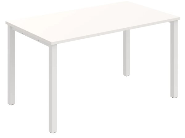 Jednací stůl UJ 1400 – rovný, 140 cm, Bílá Bílá