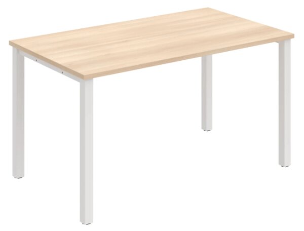 Jednací stůl UJ 1400 – rovný, 140 cm, Akát Bílá