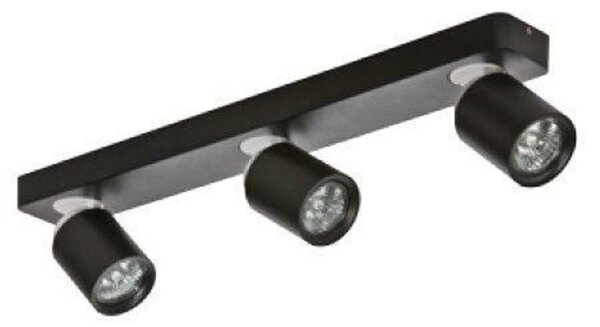 Stropní a nástěnné bodové svítidlo AZzardo Tomi 3 black AZ0680 GU10 3x50W IP20 54cm černé