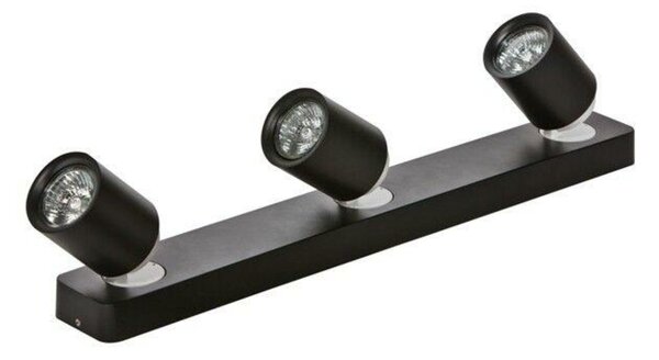 Stropní a nástěnné bodové svítidlo AZzardo Tomi 3 black AZ0680 GU10 3x50W IP20 54cm černé