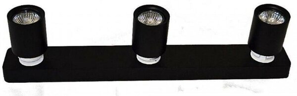 Stropní a nástěnné bodové svítidlo AZzardo Tomi 3 black AZ0680 GU10 3x50W IP20 54cm černé