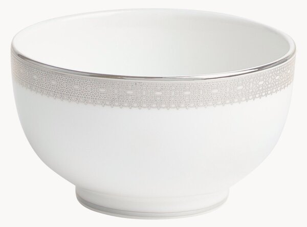 Miska z kostního porcelánu Fine Bone China Vera Wang Lace Platinum