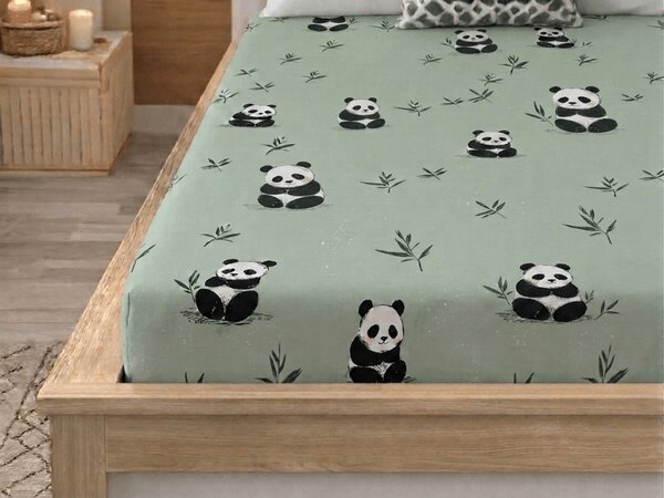 Prostěradlo z mikrovlákna PANDA RELAX mentolové 90x200 cm