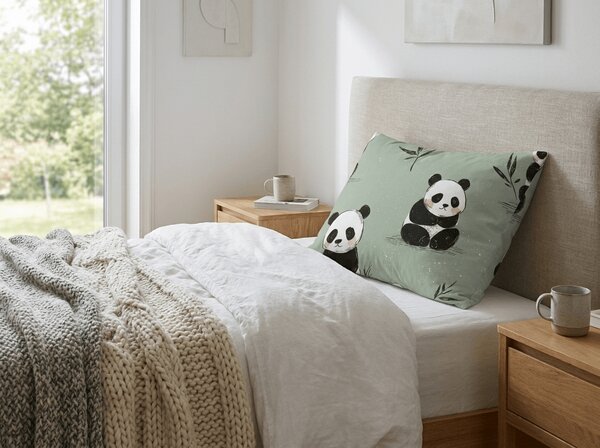 Povlak na polštář z mikrovlákna PANDA RELAX 50x70 cm, mentolový