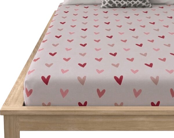 Prostěradlo z mikrovlákna SOFHEARTS krémové 90x200 cm