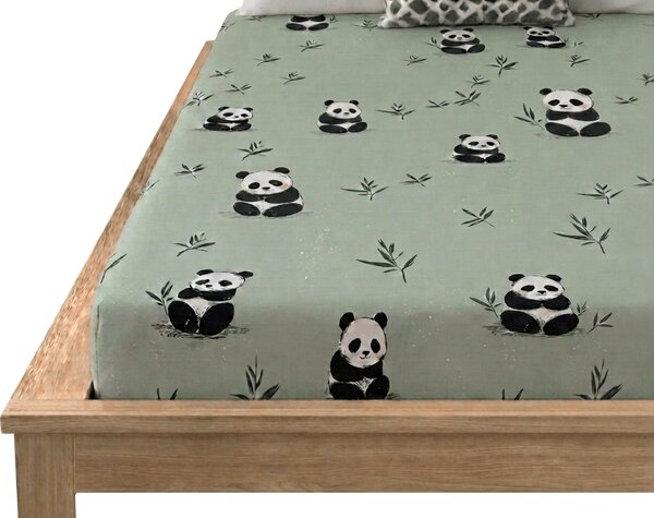 Prostěradlo z mikrovlákna PANDA RELAX mentolové 90x200 cm
