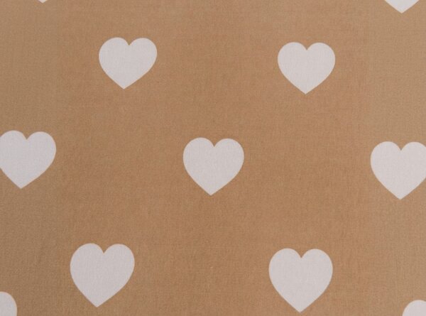 Prostěradlo z mikrovlákna CARAMHEART hnědé 90x200 cm