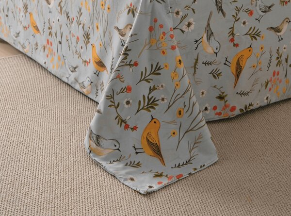 Povlečení z mikrovlákna SPRING BIRDS barevné Rozměr povlečení: 70 x 90 cm | 140 x 200 cm