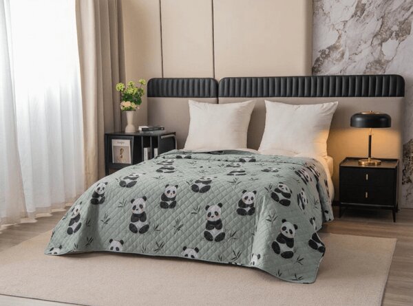 Přehoz na postel PANDA RELAX zelený Rozměr: 220 x 240 cm