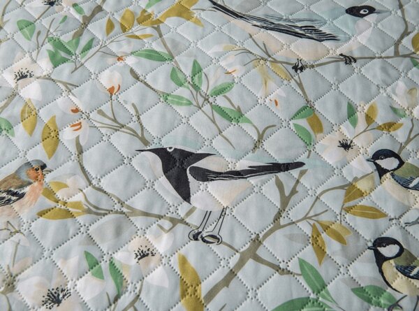 Přehoz na postel FLORIBIRD, zelený Rozměr: 220 x 240 cm