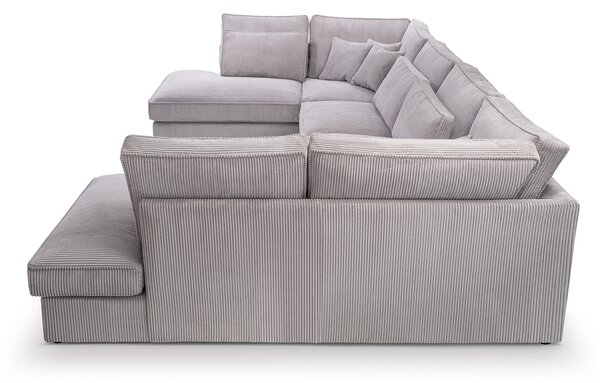 Rohová sedací souprava U Cabrio (šedá) (P). Akce -20%