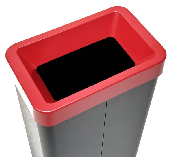 Odpadkový koš na tříděný odpad Caimi Brevetti Maxi N,70 L, červený, elektro