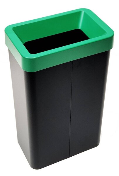 Odpadkový koš na tříděný odpad Caimi Brevetti Maxi N,70 L, zelený, sklo barevné