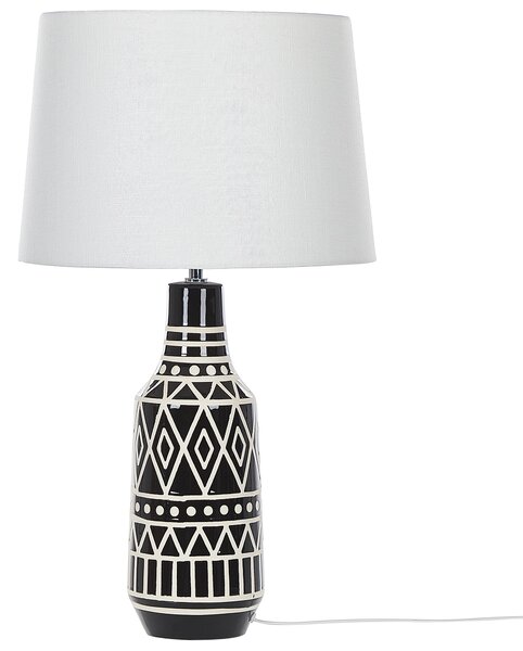 Stolní lampa SHEBELLE Keramika Černá