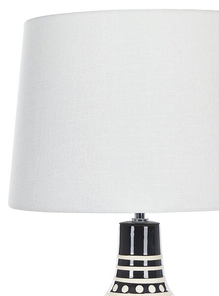 Stolní lampa SHEBELLE Keramika Černá