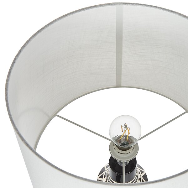 Stolní lampa SHEBELLE Keramika Černá