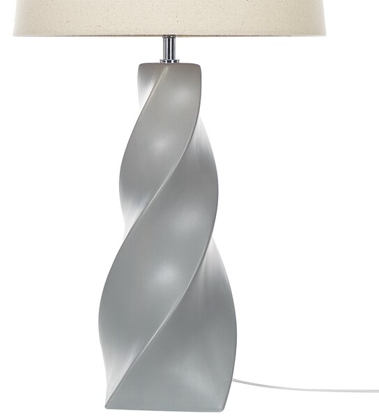 Stolní lampa BELAYA Keramika Šedá