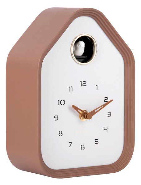 NÁSTĚNNÉ HODINY mokka 14/20/7 cm Karlsson - Nástěnné hodiny, Online Only