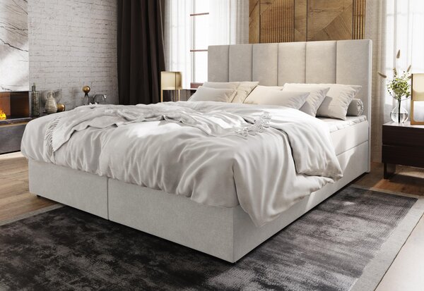 Čalouněná postel boxspring KARDI, 140x200, cosmic 10 + topper