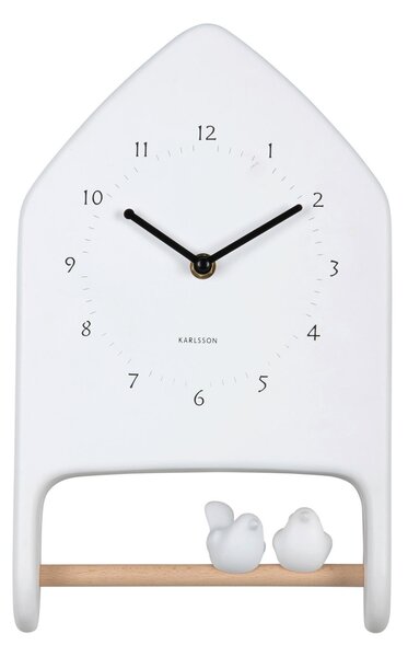NÁSTĚNNÉ HODINY bílá 20/32/7 cm Karlsson - Nástěnné hodiny, Online Only