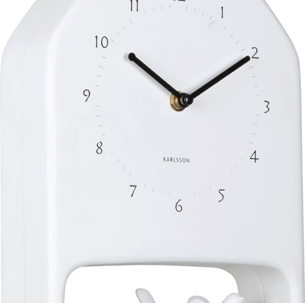 NÁSTĚNNÉ HODINY bílá 20/32/7 cm Karlsson - Nástěnné hodiny, Online Only