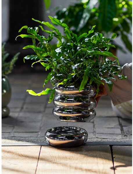 Kameninový obal na květináč ø 16 cm Shine – Bloomingville