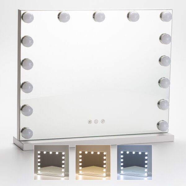 Brilagi - LED Stmívatelné make-up zrcadlo HOLLYWOOD LED/15W/230V 3000/4000/6500K