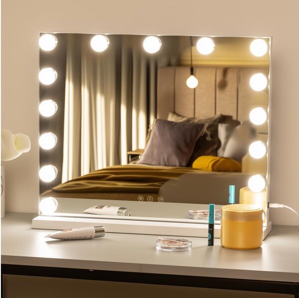 Brilagi - LED Stmívatelné make-up zrcadlo HOLLYWOOD LED/15W/230V 3000/4000/6500K