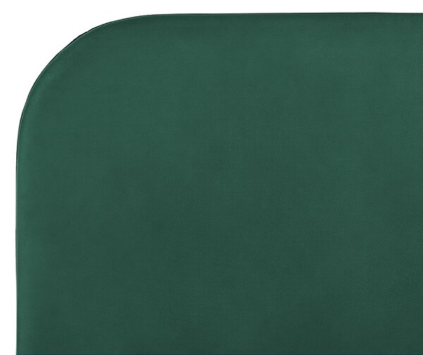 Postel Umělý samet FLAYAT 160 x 200 cm Smaragdová