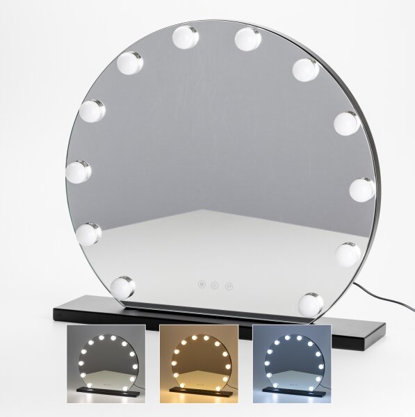 Brilagi - LED Stmívatelné make-up zrcadlo HOLLYWOOD LED/12W/230V 3000/4000/6500K
