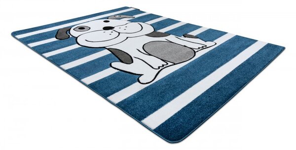 Dywany Łuszczów, Dětský kusový koberec Petit Puppy blue, 160x220, modrá, dětský pokoj