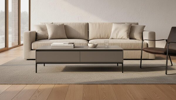 KONFERENČNÍ STOLEK, černá, kov, kompozitní dřevo, 140/40/70 cm MID.YOU - Konferenční stolky, Online Only