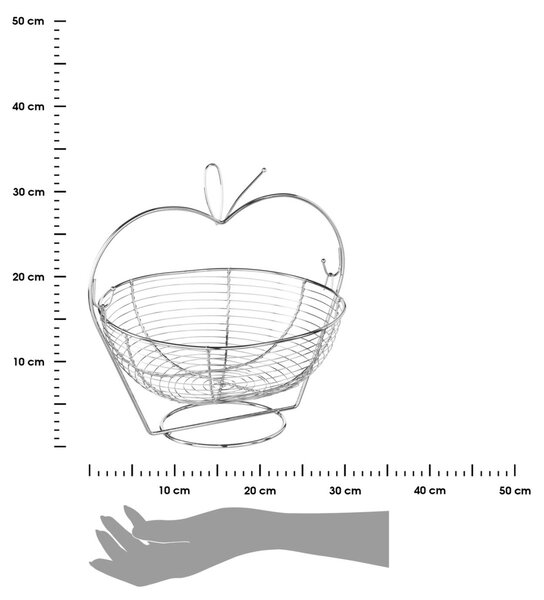 DekorStyle Košík na ovoce Apple 35 cm