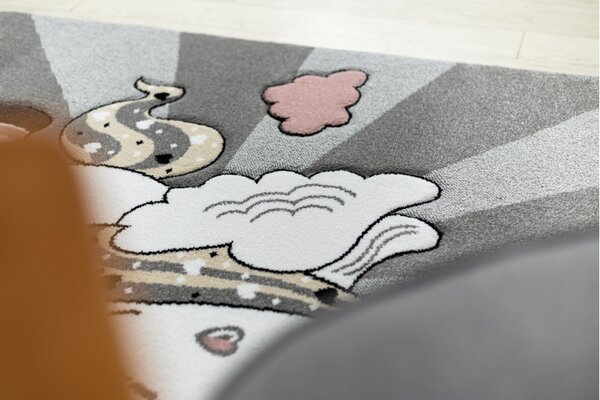 Dywany Łuszczów, Dětský kusový koberec Petit Unicorn grey, 160x220, šedá, dětský pokoj