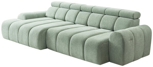 ROHOVÁ SEDAČKA, textil, šalvějově zelená Stylife - Sedací soupravy