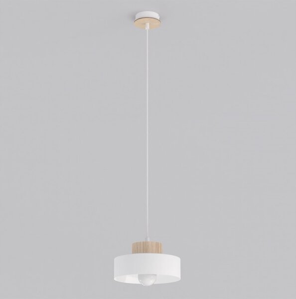 Lustr na lanku KIVI 1xE27/15W/230V bílá