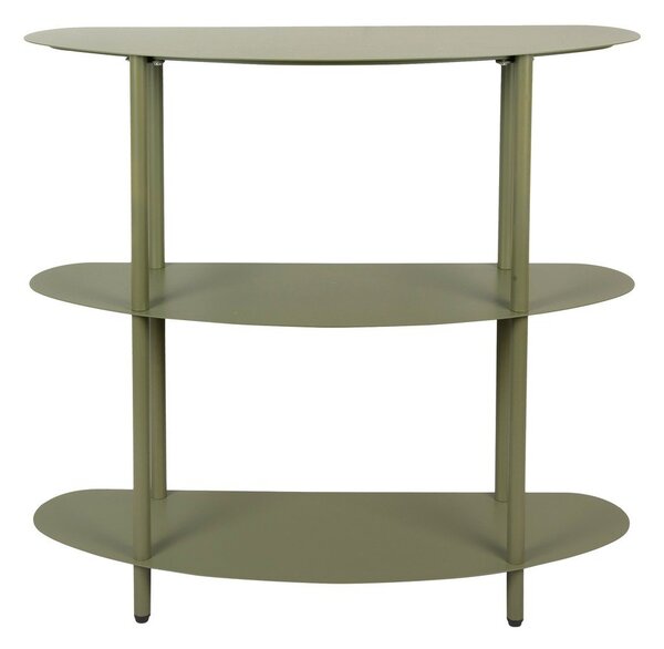 Zelený kovový regál 90x82x28 cm Riqueza – Leitmotiv