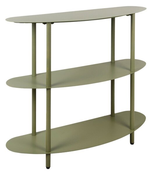 Zelený kovový regál 90x82x28 cm Riqueza – Leitmotiv