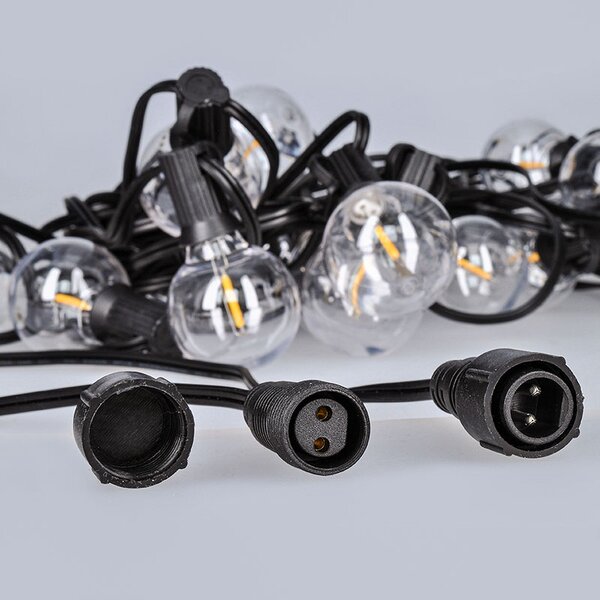 SOLIGHT LED venkovní řetěz 25 žárovek 15m+5m 750lm teplá bílá