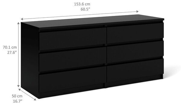 Komoda Naia 76232 černý mat - Tvilum