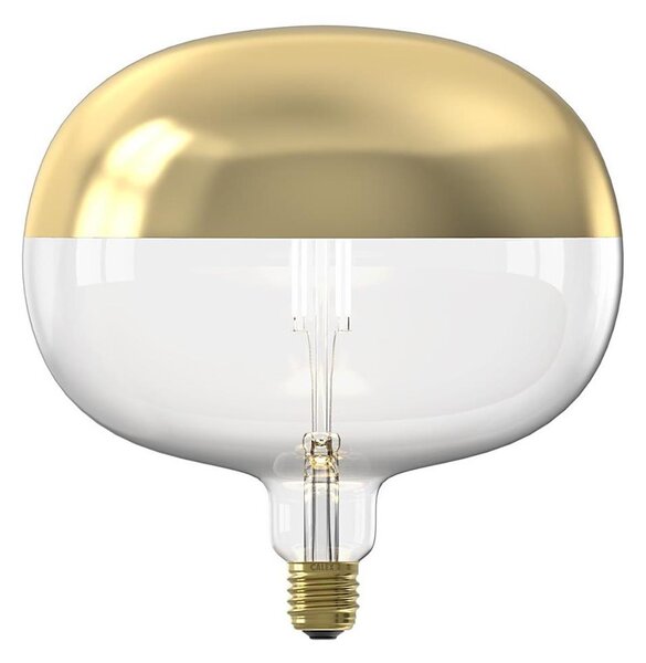 LED Stmívatelná žárovka s vrchlíkem FILAMENT E27/6W/230V 1800K zlatá CRI 90
