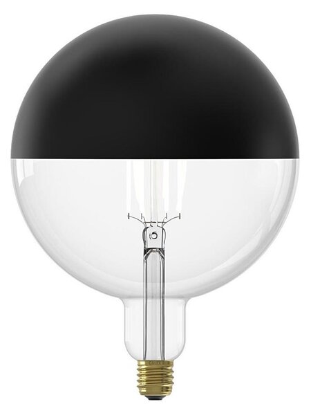 LED Stmívatelná žárovka s vrchlíkem FILAMENT G200 E27/6W/230V 1800K černá CRI 90