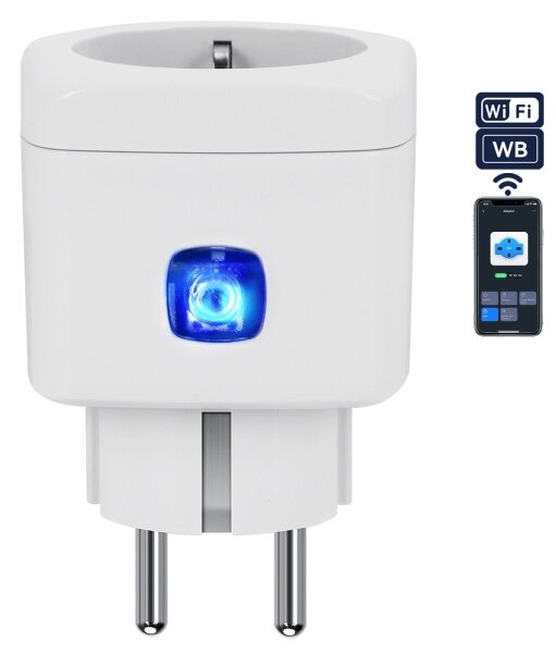 Aigostar - Chytrá zásuvka F 2300W Wi-Fi Tuya