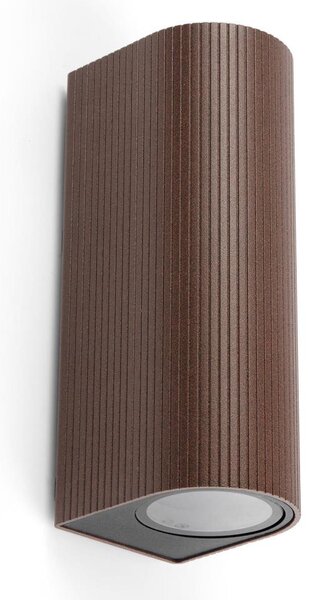 FARO 70329 - Venkovní nástěnné svítidlo ESTELA 2xGU10/5W/230V IP65 hnědá