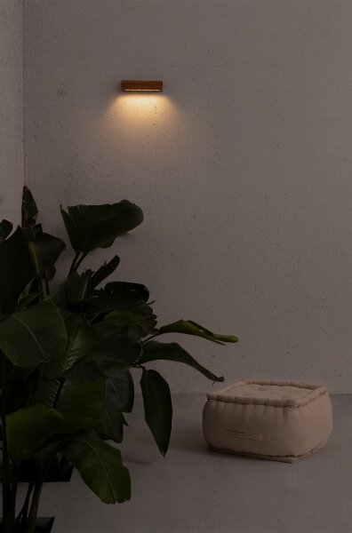 FARO 71898 - LED Venkovní nástěnné svítidlo LAKO LED/8W/230V IP65 černá/dřevo